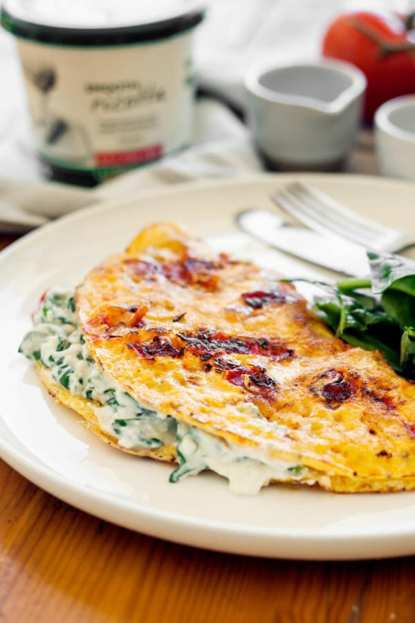 Ricotta and Spinach Omelette